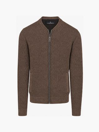 CASAMODA Cardigan Zip Structure Brown