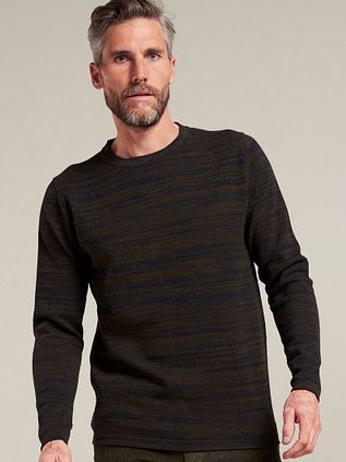 Dstrezzed Trøje Popcorn Melange Mørkegrøn