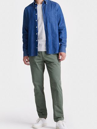 King Essentials The Tommy koszula dżinsowa chambray niebieska