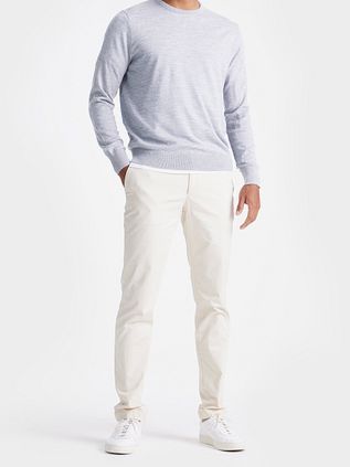 King Essentials The John Pull Merino Gris Clair