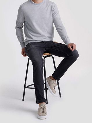 King Essentials The John Pull Merino Gris