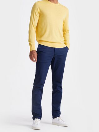 King Essentials The John Pullover Merino Żółty