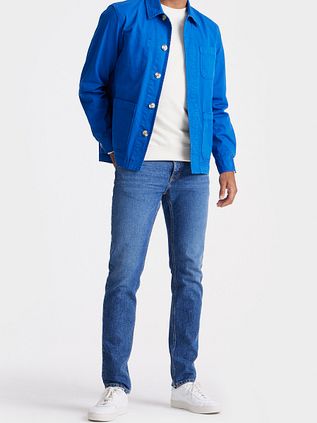 King Essentials The Benjamin Overshirt Kongeblå