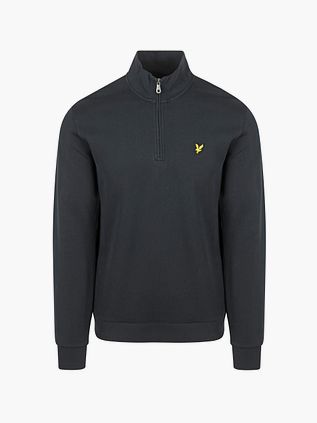 Lyle & Scott felpa con mezza zip navy