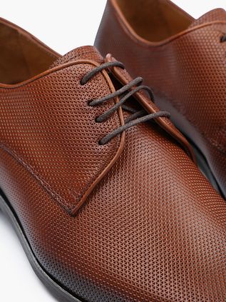 Melik Sko Derby Wannio Cognac