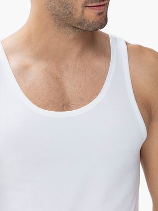Camiseta de tirantes deportiva Mey Dry Cotton blanca