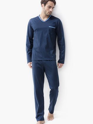 Mey Nattøj Lang Mørkeblå