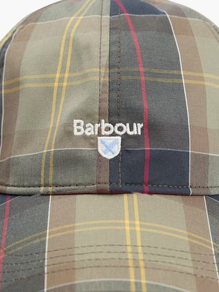 Barbour Cap Tartan Checkered Green