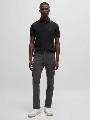 BOSS Chino Slim Antraciet