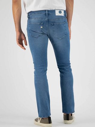 MUD Jeans Jeansy Slim Fit Lassen Pure Blue