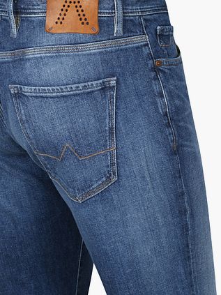 Alberto Slim Organic Denim w kolorze ciemnoniebieskim
