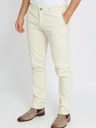 Suitable Chino Plato Corduroy Off White