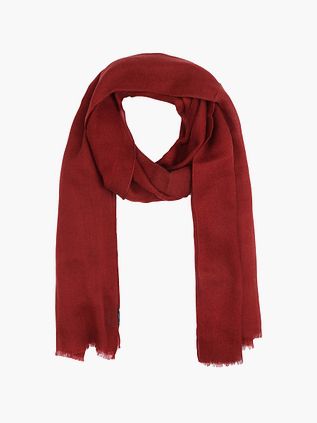 Profuomo Écharpe Laine Tissée Rouge