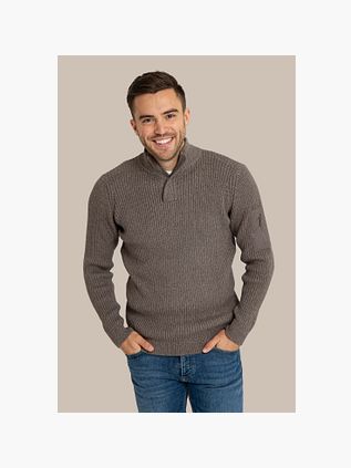 Suitable Mou Half Zip Pullover Taupe