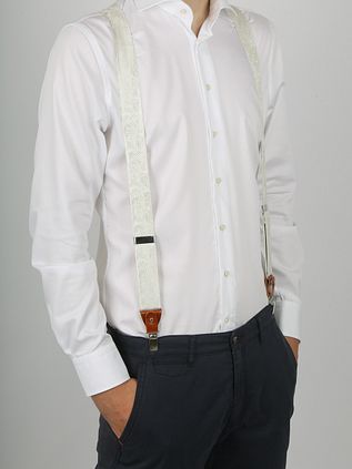 Sir Redman Bretelle Wedding Combi Pack Festive Leaves Off-white