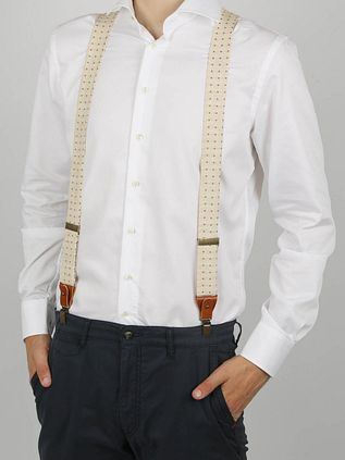 Sir Redman Hängslen Combo Pack Dapper Dot Beige