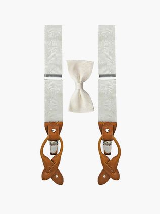 Sir Redman Szelki Wedding Combi Pack Festive Leaves Off-white