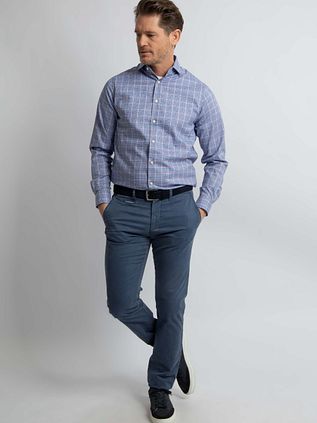 Steppin' Out Chino Northport Indigo Blauw