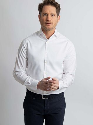 Steppin' Out Skjorte Twill Hvid