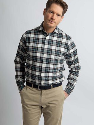 Steppin' Out Flannel Skjorte Ternet Sort Grøn