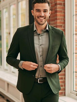 Suitable BASE Dragt Olivengrøn