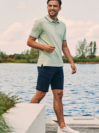 Suitable Respekta Polo Topp Ferry Ljusgrön