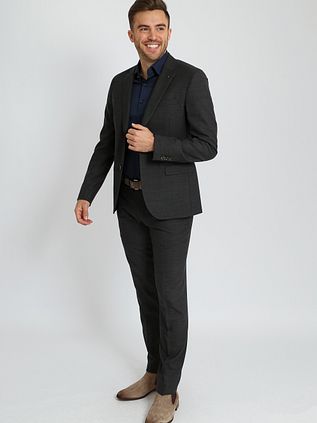 Suitable Strato Toulon Kostüm Wolle Anthrazit