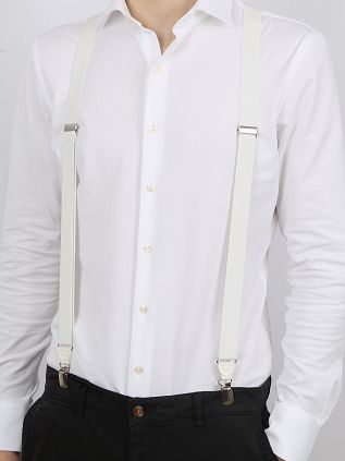 Suitable Suspenders White Y-model