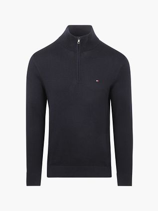 Tommy Hilfiger Halv Zip Sweater Essential Navy