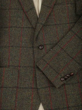 Steppin' Out marynarka Harris Tweed w ciemnozielonym kolorze