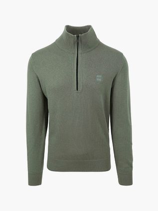 BOSS Kanobix Halv Zip Trøje Grøn