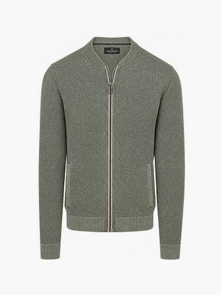 CASAMODA Cardigan Zip Structure Grønn