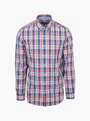 Camisa McGregor de popelina a cuadros multicolor