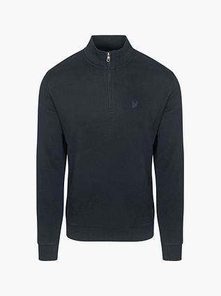 Lyle & Scott Half Zip Pullover Tone Blå