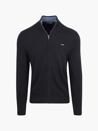 McGregor Vest Cotton Cashmere Marineblå