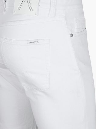 Alberto Jeans Pipe Denim White