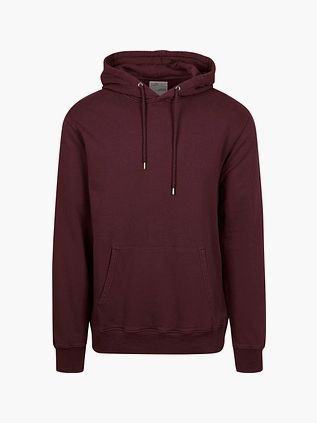Colorful Standard Økologisk Hoodie Bordeaux