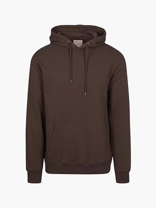 Colorful Standard organiczna bluza z kapturem ciemnobrązowa