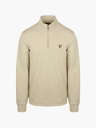 Lyle & Scott Sweat Halv Zip Greige