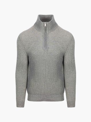 Marc O'Polo Halv Zip Trøje I Elfenben