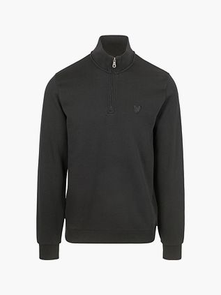 Jersey con media cremallera tonal Lyle & Scott en negro