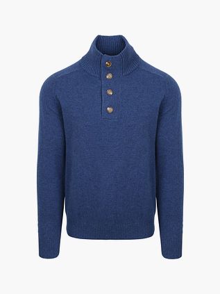 Sweter Steppin' Out Mocker z wełny jagnięcej w kolorze royal blue