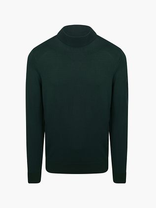 Suitable Pullover Cooldry Knit Turtleneck Green