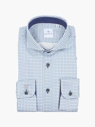 Blue Industry Skjorte Cirkler Blå