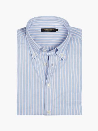 Steppin' Out Chemise Rayures Bleu Clair Rouge