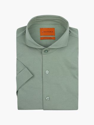 Suitable Shortsleeve Sorona Skjorte Grønn