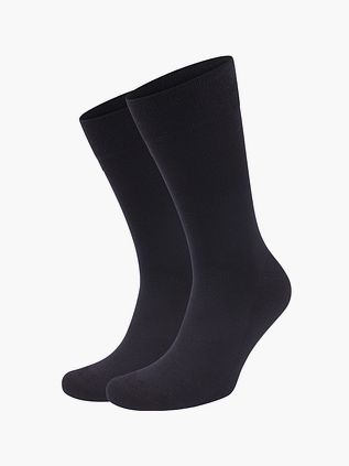 Suitable Merinouldsokker Marineblå 2-pakke