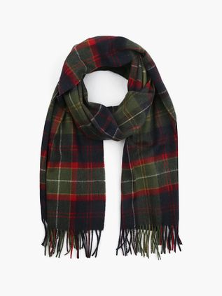 Barbour Sjal Patchwork Tartan Rød