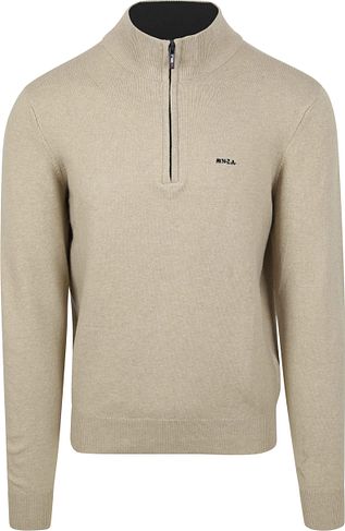 NZA Half Zip Trui Christopher Melange Sand 24HN414-1116 kopen