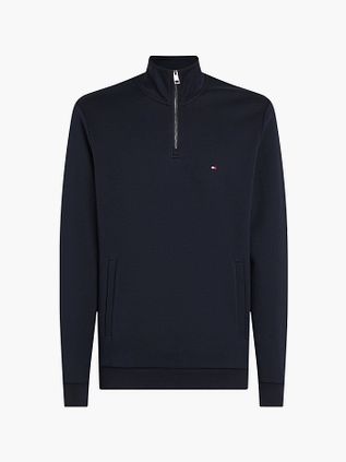 Tommy Hilfiger Halv zip sweater i Intechno Navy